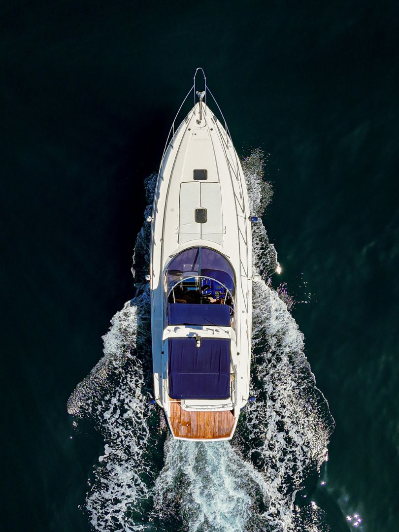 Sunseeker Mustique 42 aerial view